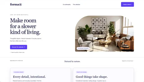 Example website in the Electric palette